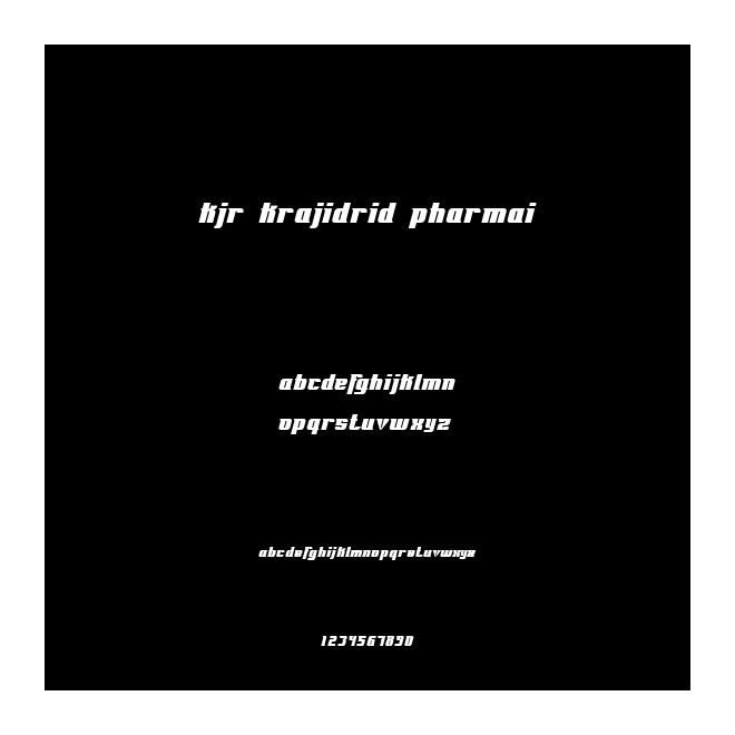 KJR KRAJIDRID PHARMAI