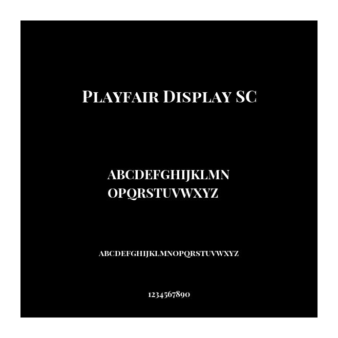Playfair Display SC