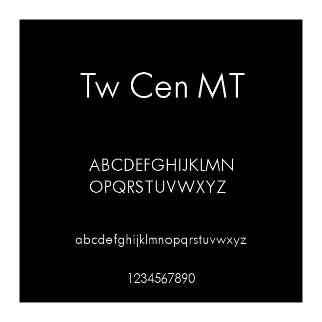 Tw Cen MT