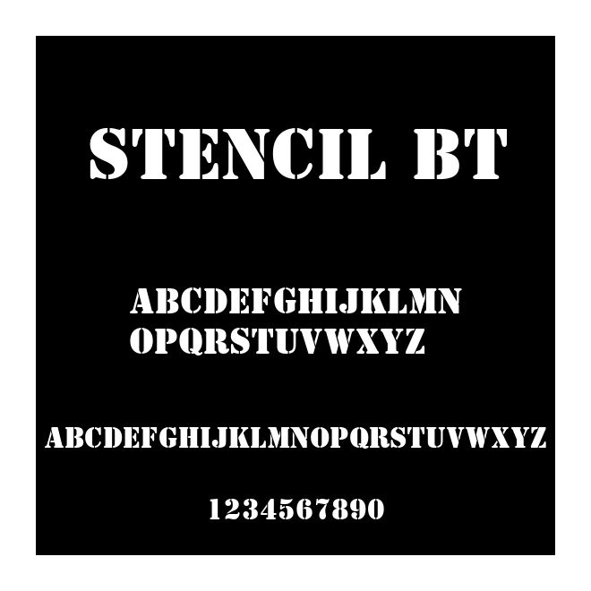 Stencil BT
