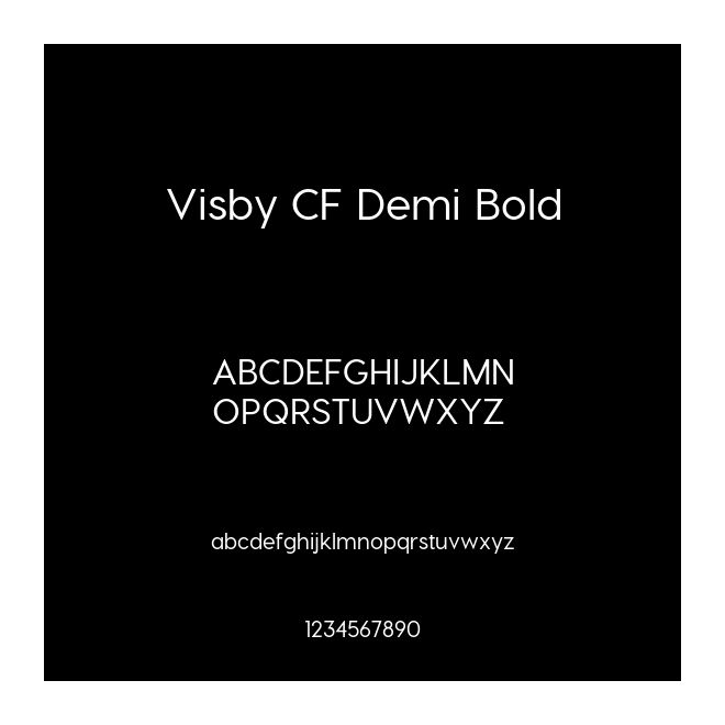 Visby CF Demi Bold