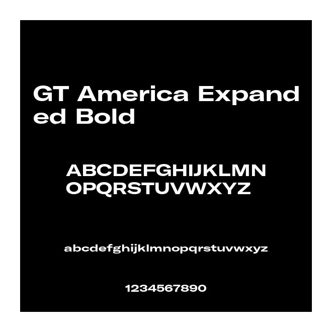 GT America Expanded Bold