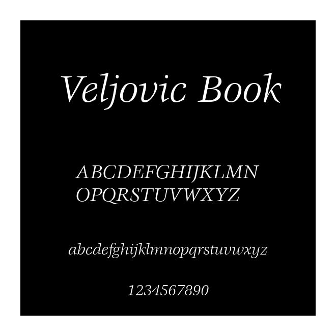 Veljovic Book