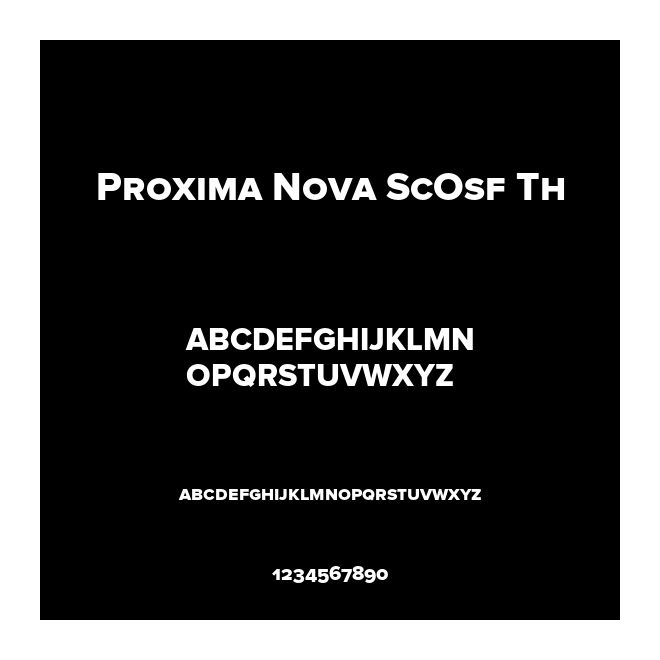 Proxima Nova ScOsf Th