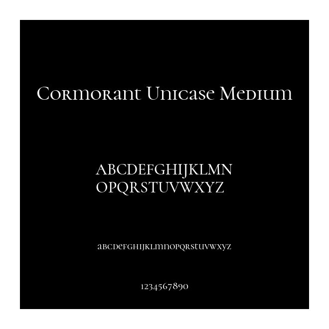 Cormorant Unicase Medium