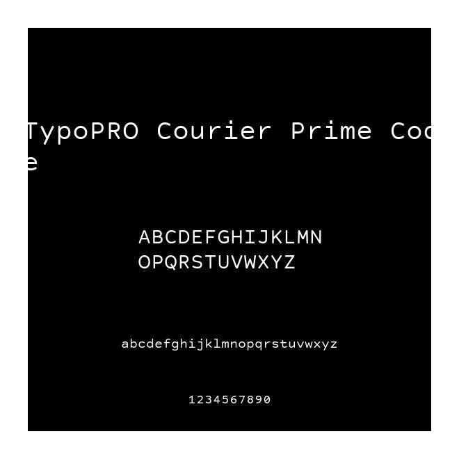 TypoPRO Courier Prime Code