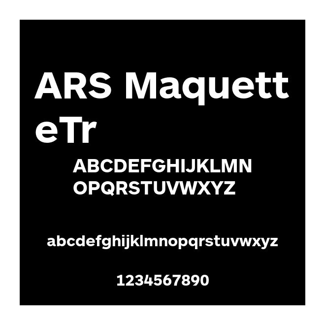ARS MaquetteTr