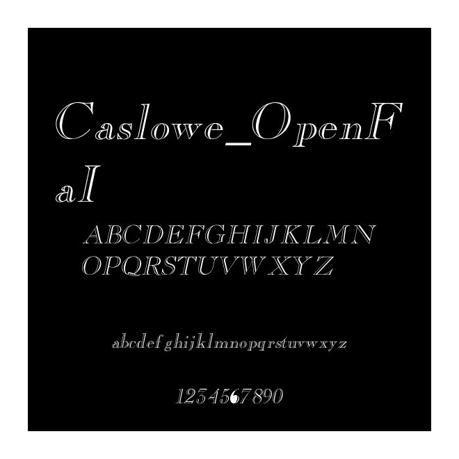 Caslowe_OpenFaI
