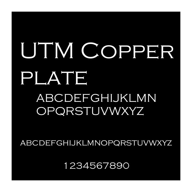 UTM Copperplate