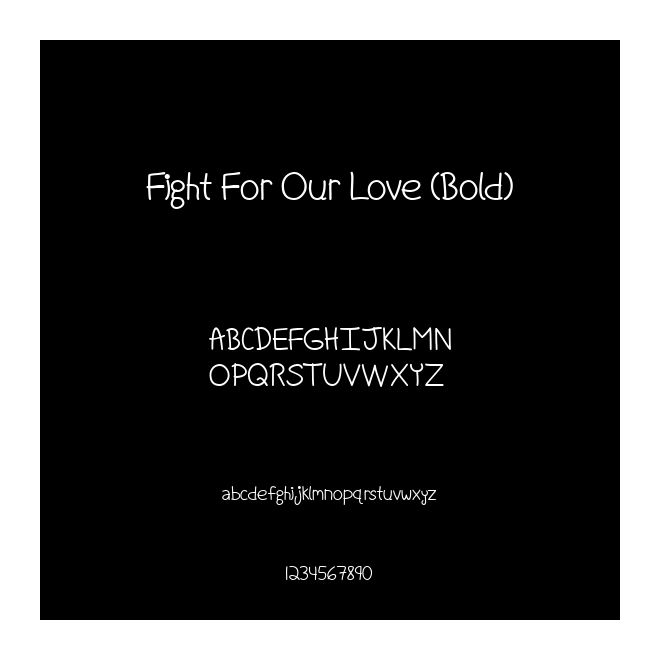Fight For Our Love (Bold)