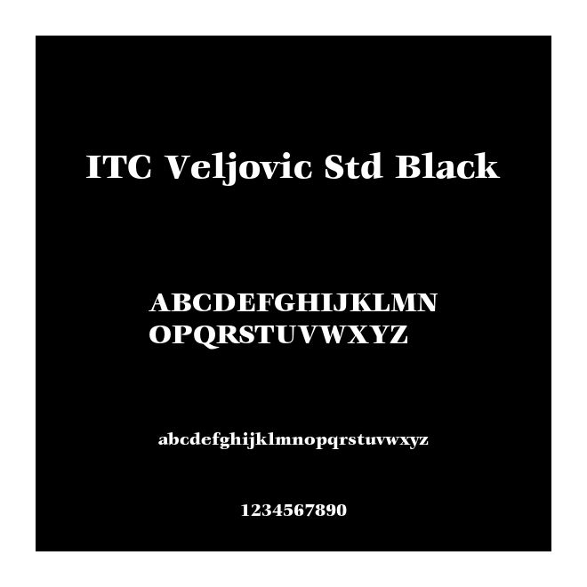 ITC Veljovic Std Black