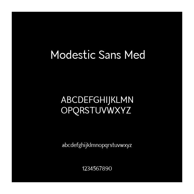 Modestic Sans Med