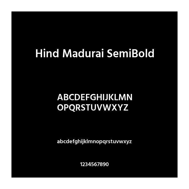Hind Madurai SemiBold