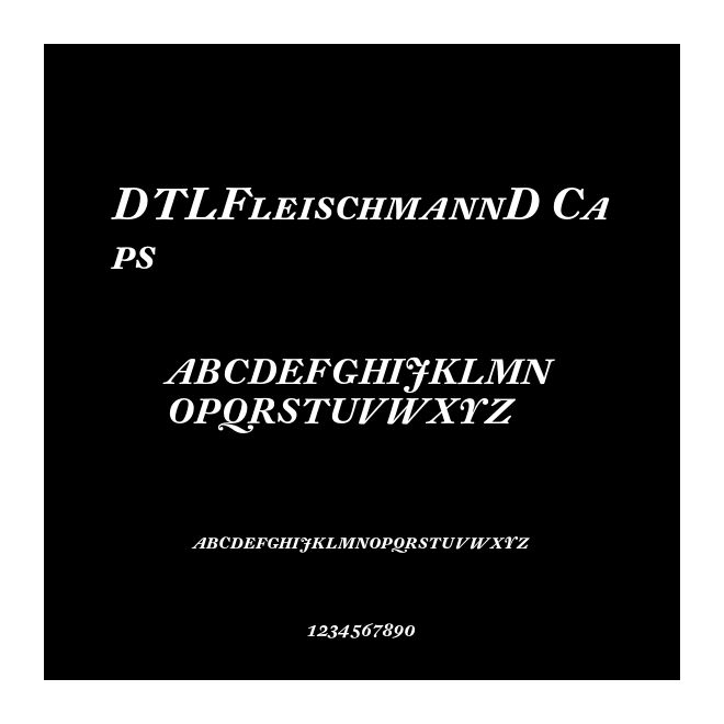 DTLFleischmannD Caps