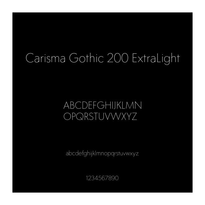 Carisma Gothic 200 ExtraLight