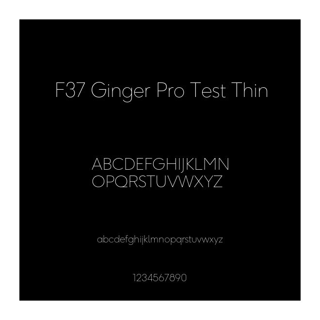 F37 Ginger Pro Test Thin
