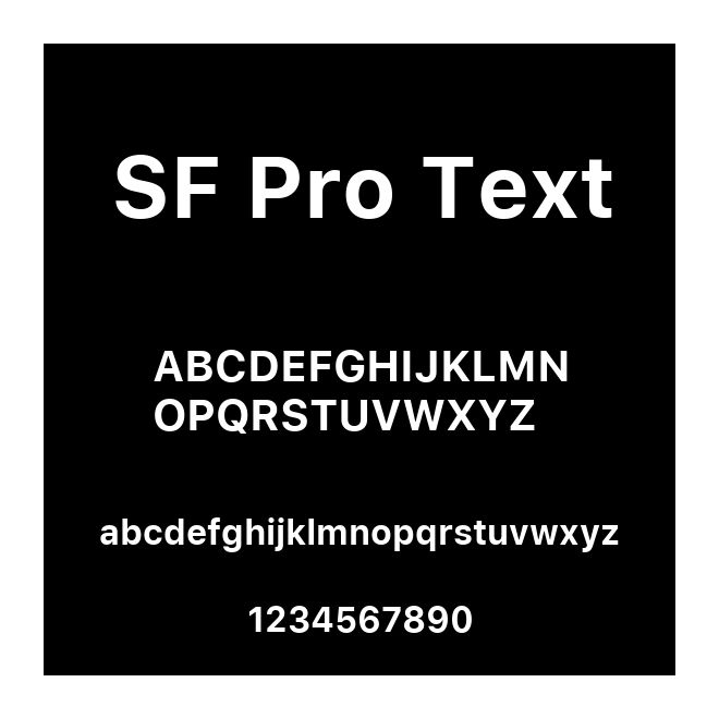 SF Pro Text