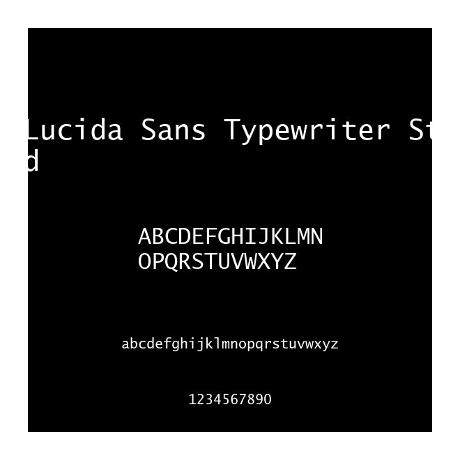Lucida Sans Typewriter Std