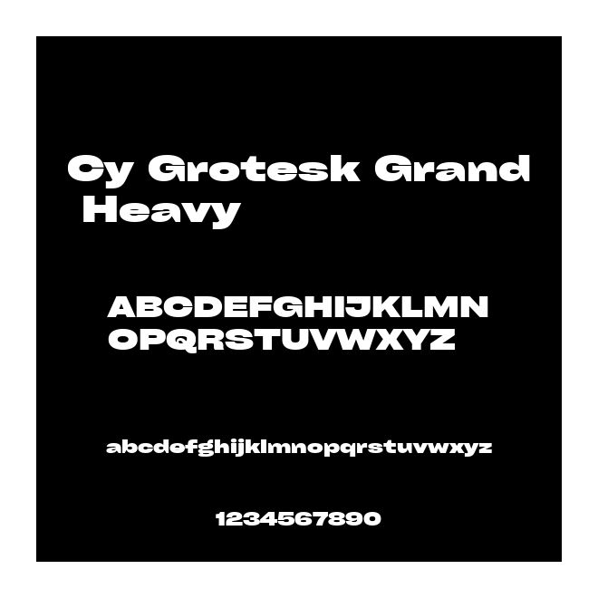 Cy Grotesk Grand Heavy