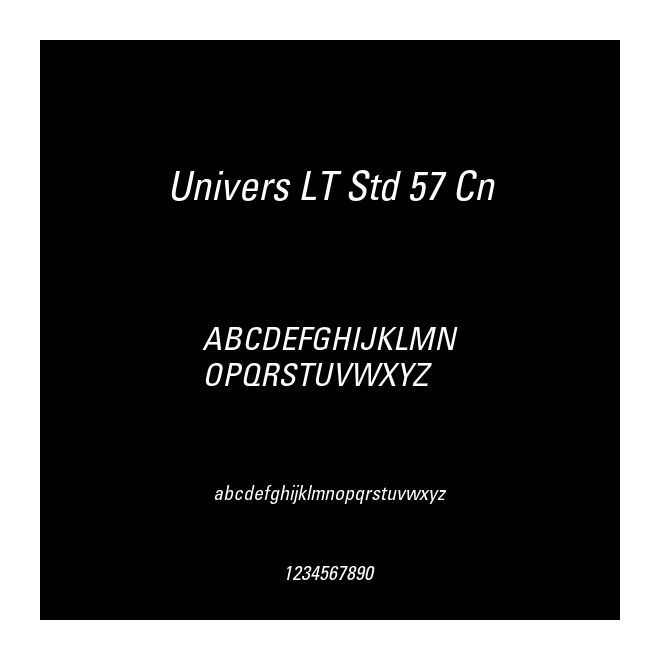 Univers LT Std 57 Cn