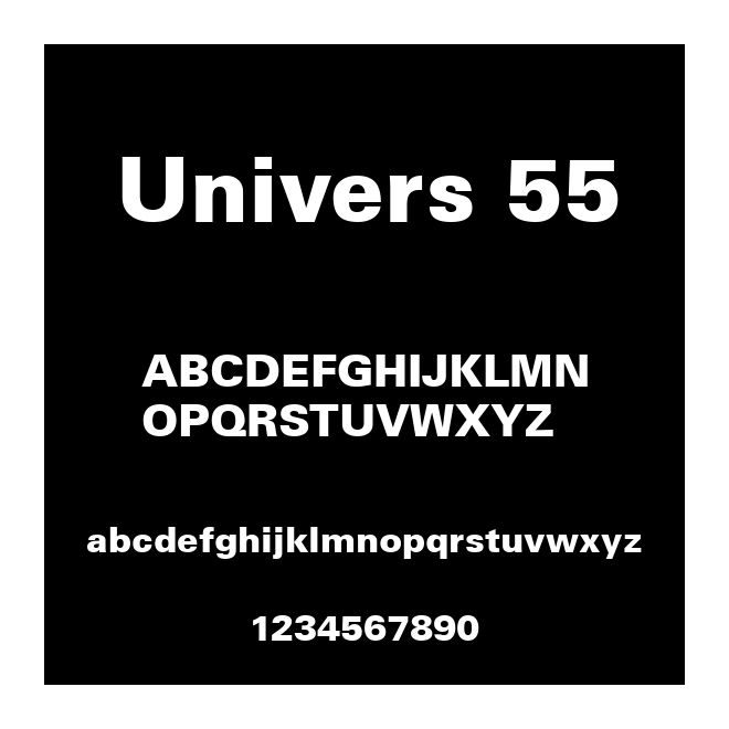Univers 55