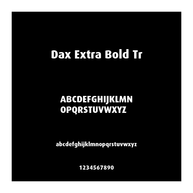 Dax Extra Bold Tr