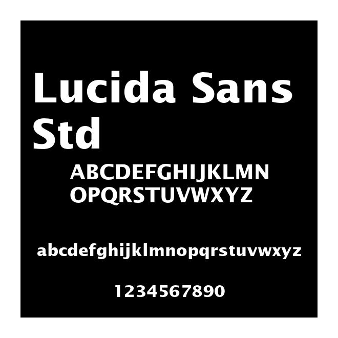 Lucida Sans Std