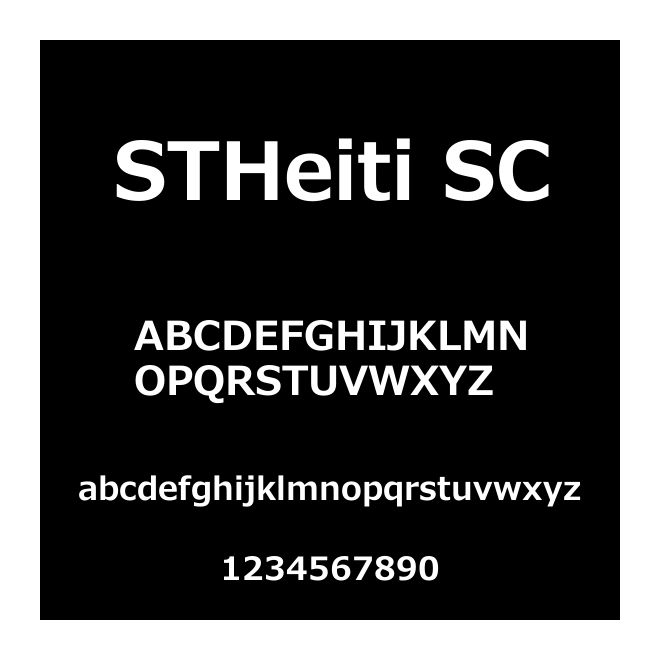 STHeiti SC