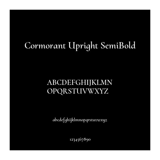 Cormorant Upright SemiBold