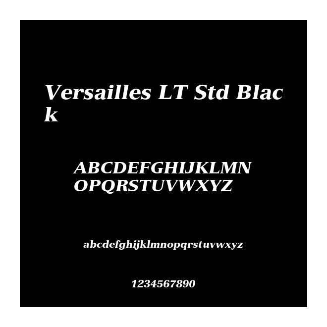 Versailles LT Std Black