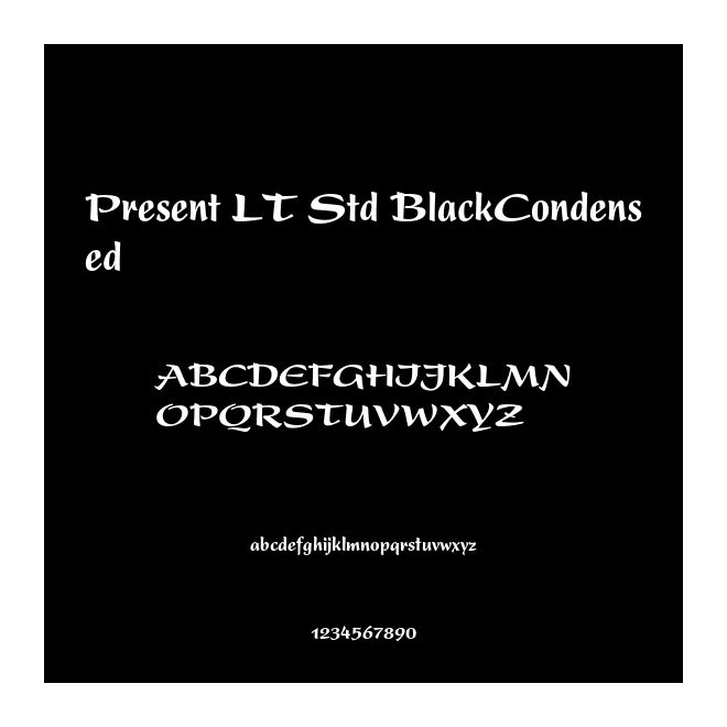Present LT Std BlackCondensed