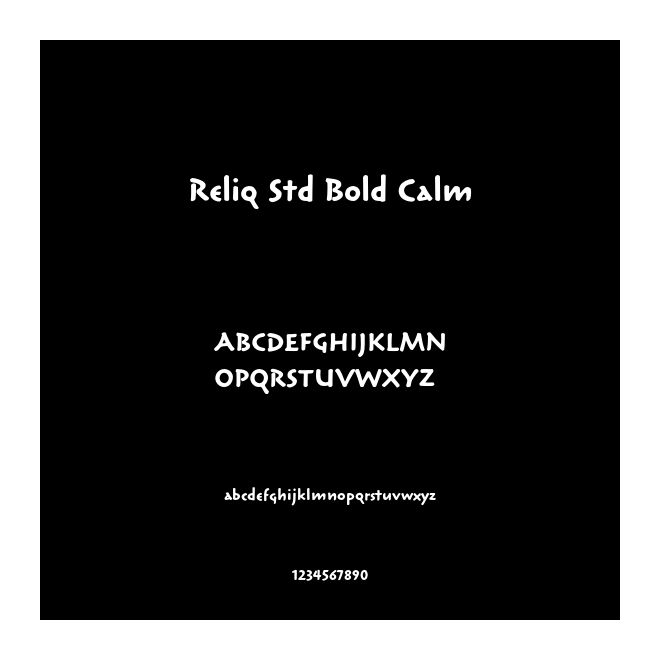 Reliq Std Bold Calm