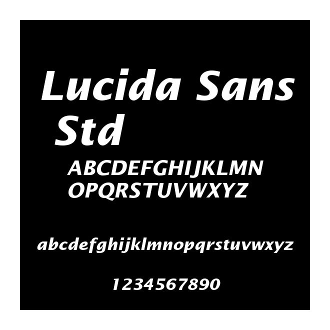 Lucida Sans Std