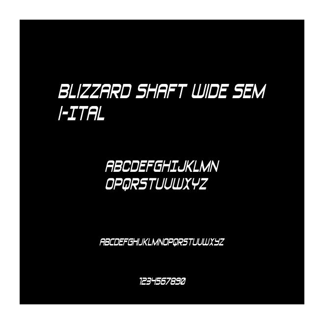 Blizzard Shaft Wide Semi-Ital