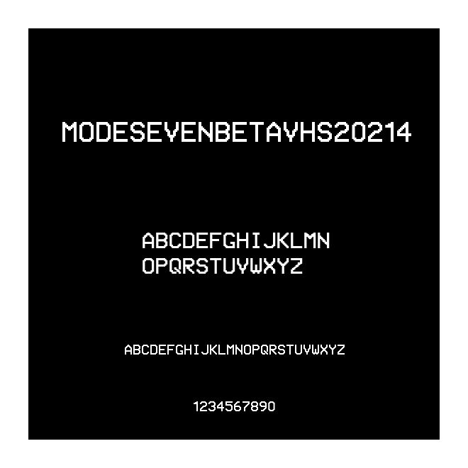 ModeSevenBETAVHS20214