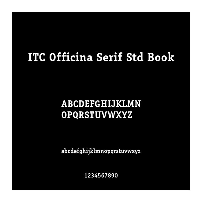 ITC Officina Serif Std Book