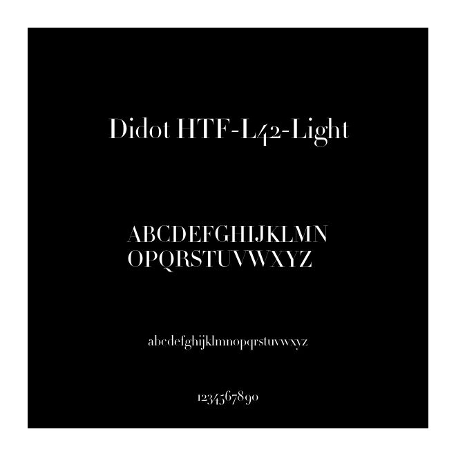 Didot HTF-L42-Light