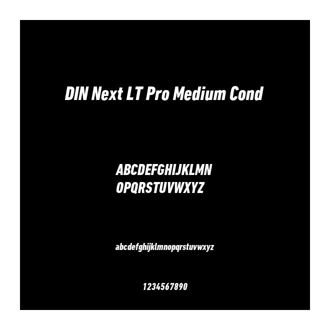 DIN Next LT Pro Medium Cond