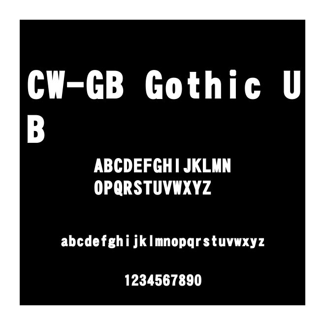 CW-GB Gothic UB