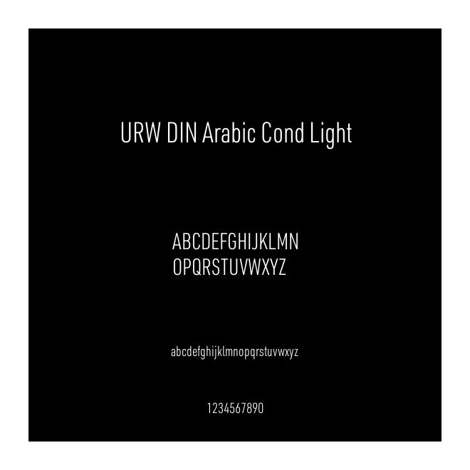 URW DIN Arabic Cond Light