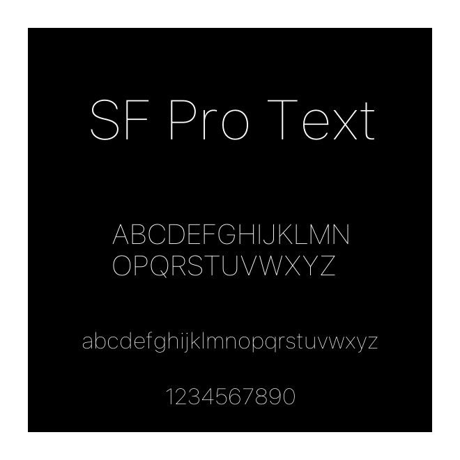 SF Pro Text