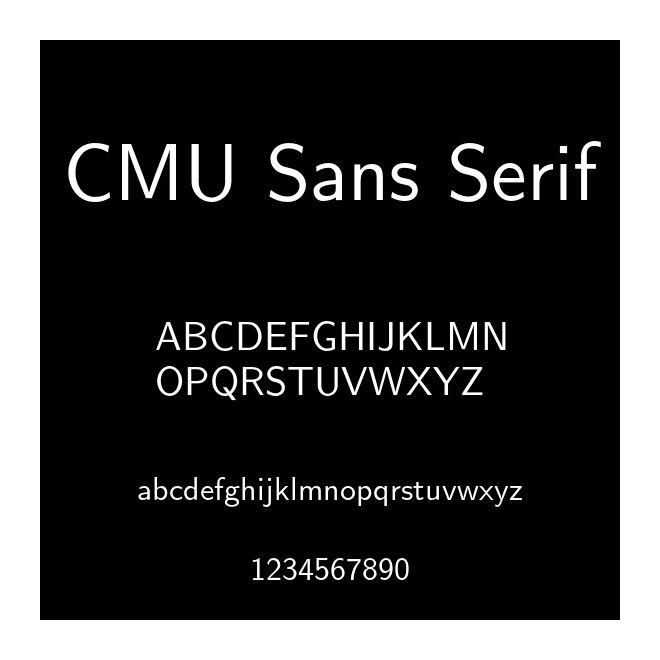 CMU Sans Serif