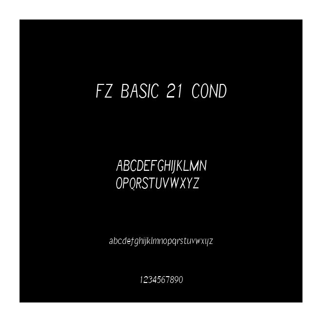 FZ BASIC 21 COND