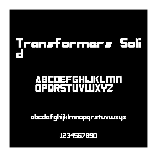 Transformers Solid
