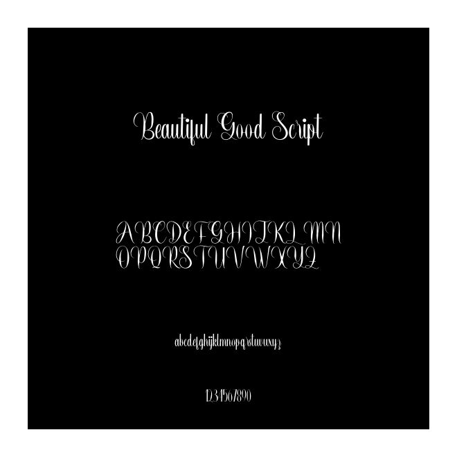 Beautiful Good Script