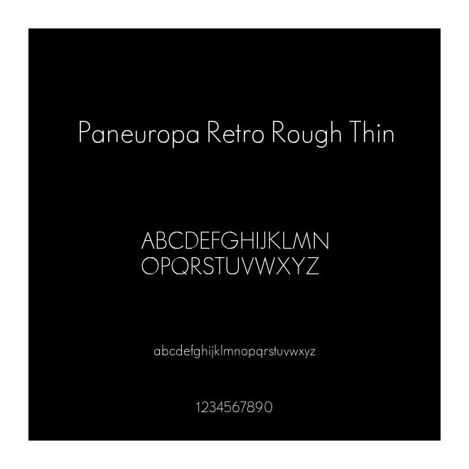 Paneuropa Retro Rough Thin