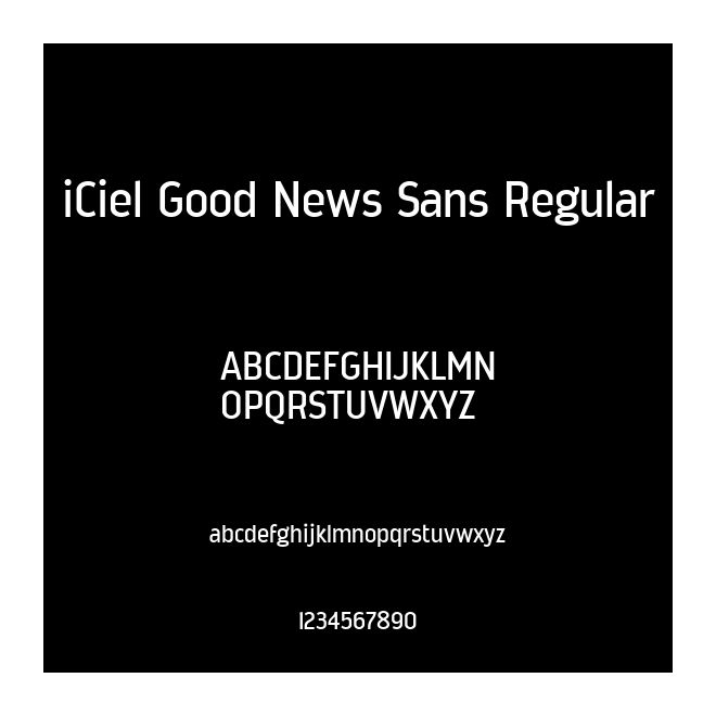 iCiel Good News Sans Regular
