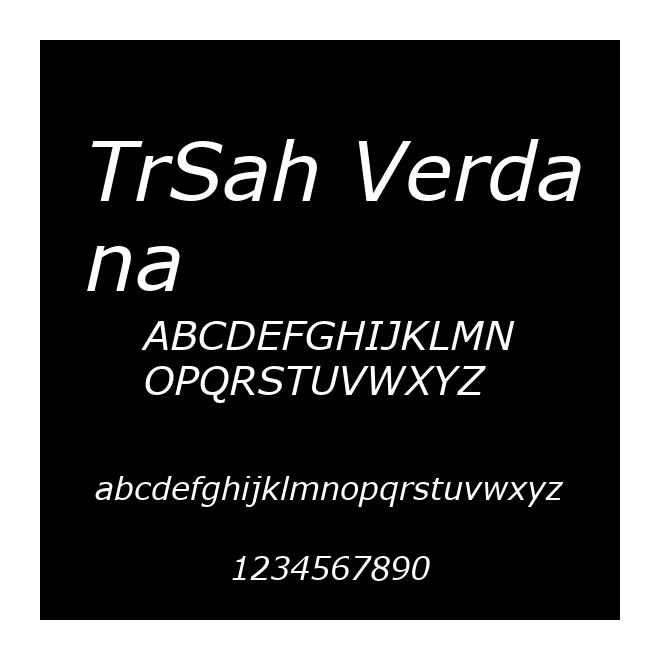 TrSah Verdana