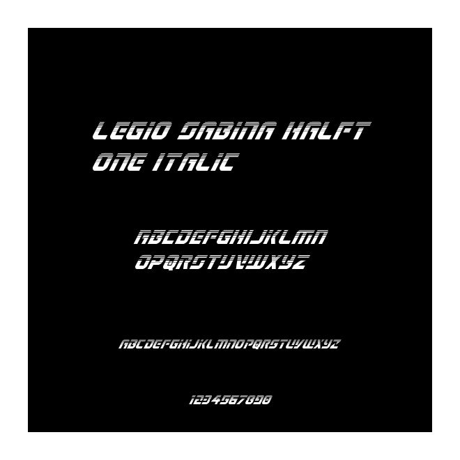 Legio Sabina Halftone Italic
