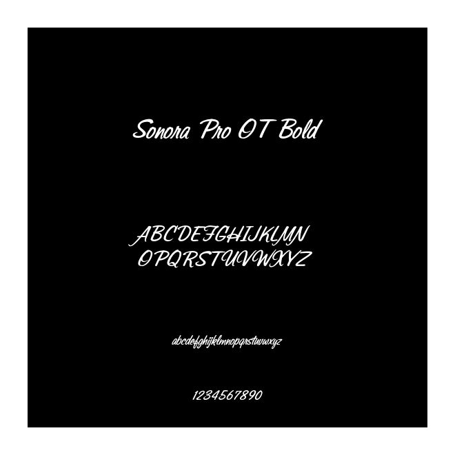 Sonora Pro OT Bold